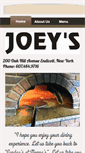 Mobile Screenshot of joeysbrickovenpizza.com