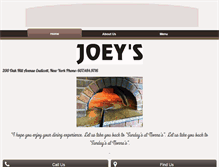 Tablet Screenshot of joeysbrickovenpizza.com